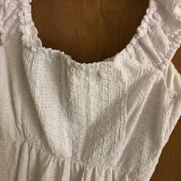white eyelet dress XL classic style - Picture 2 of 7